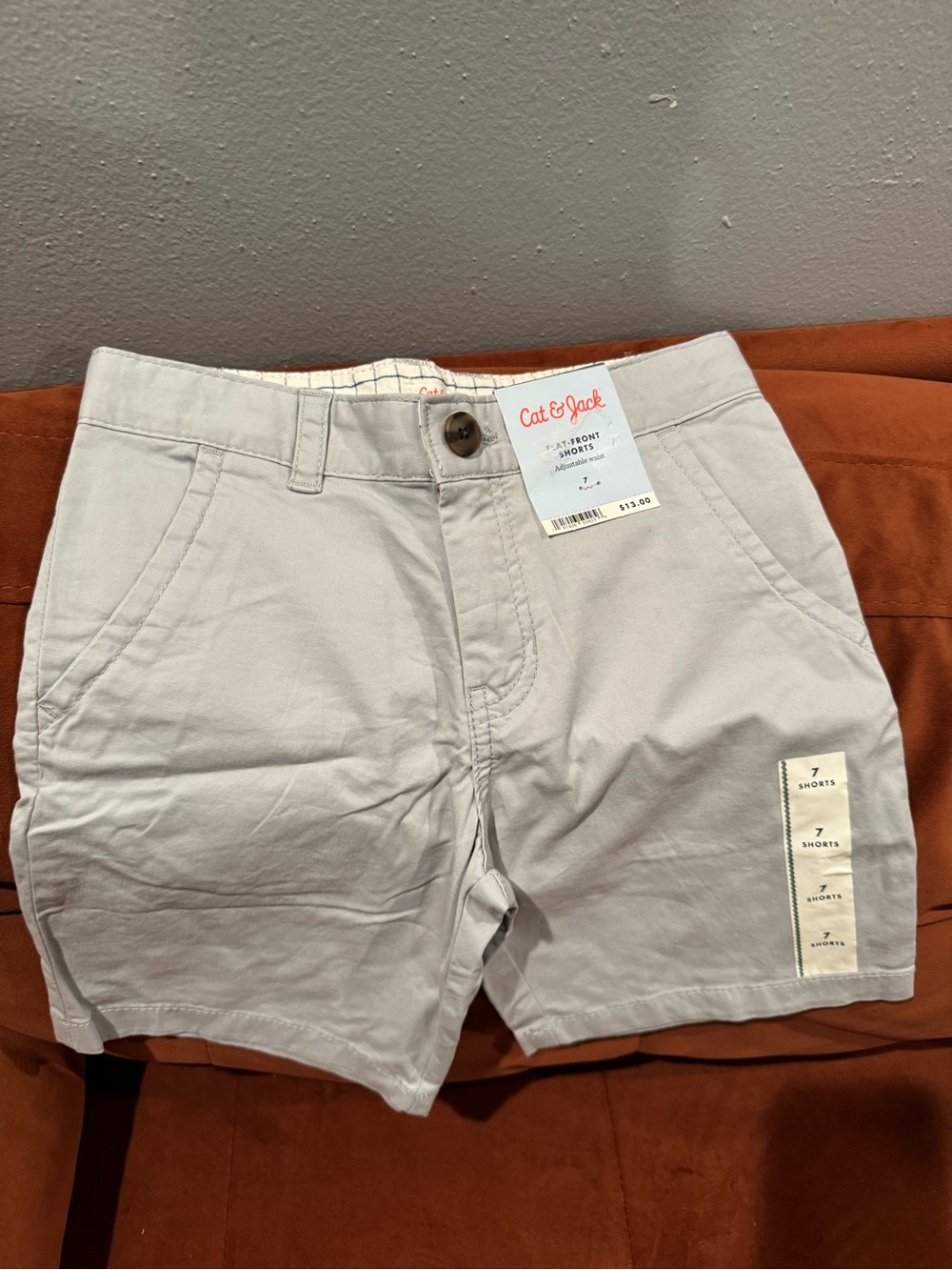 Cat & Jack Light Gray Boys Shorts